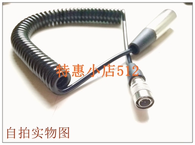 录音设备 摄像机电池电源线 HR10A-7P-4P四芯卡侬头D-TAP电源插头
