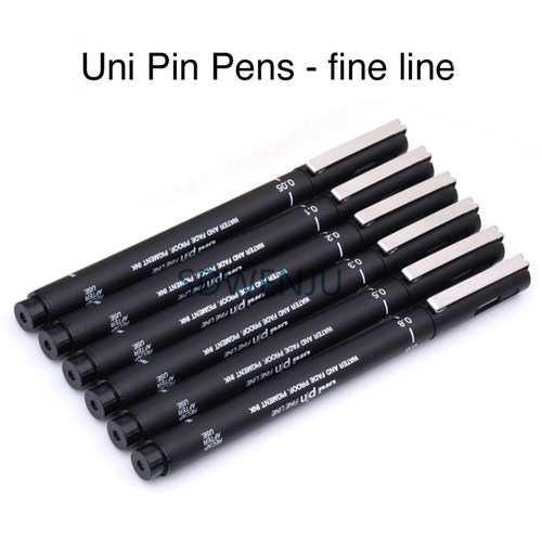 日本三菱Uni Pin Fine Line 200 针管笔 设计草图漫画描边勾线笔