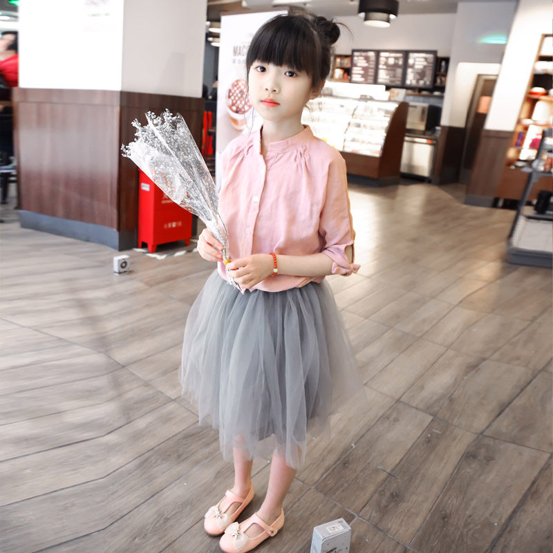 Chemise fille à manche longue - Ref 2086678 Image 1