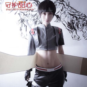 包邮甜心家火影忍者 佐井 黑色短发云雀/小哥张起灵cosplay假发
