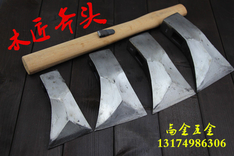 劲爆手工锻打斧木工工具单刃高碳钢单边贴钢斧子斧头木雕木匠斧头图片