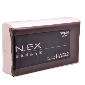 妮飘Nepia 单层200张擦手纸 商用软包抽纸 干手纸 公共卫生间纸巾