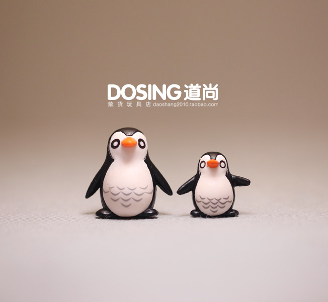 卡通动物迷你版小号企鹅模型公仔