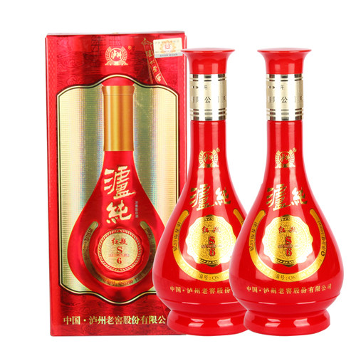 泸州老窖股份泸纯S6红瓶500ml*2瓶 