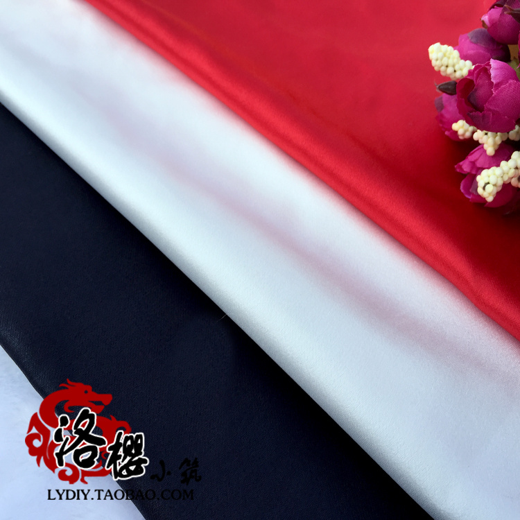 纯色古装娃衣和服布料高级织锦缎