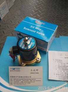 200 DC24V 水阀二位二通直动式 AC220V 电磁阀2W160
