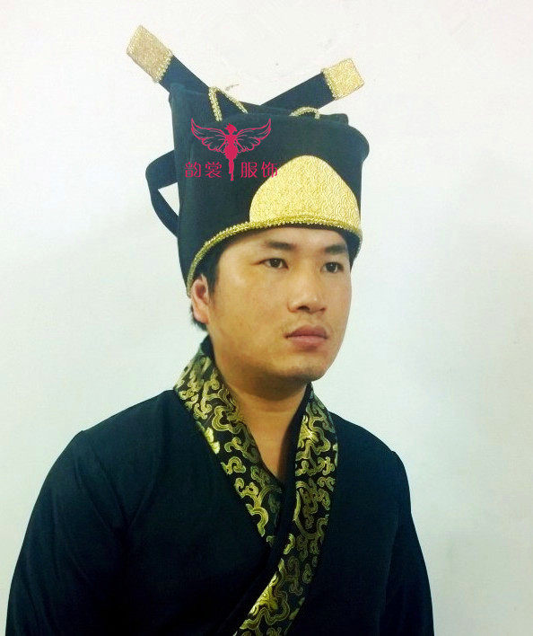 影楼写真古装头饿发冠汉服男款帽子演出服唐装汉服男士结婚古装帽