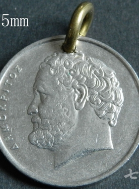 手工硬币吊坠首饰希腊人像