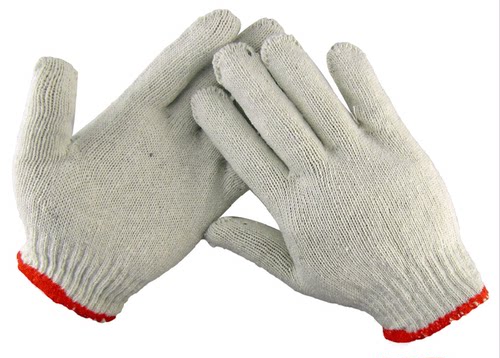 加厚棉纱防滑耐磨针织劳保手套