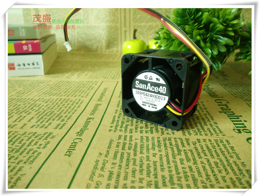 原装三洋 4CM 变频器静音风扇 4028 24V 0.095A 109P0424H3D013