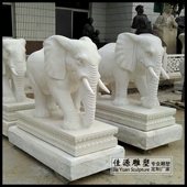 现货汉白玉石雕看门大象雕塑缅甸大象招财吉祥如意小象加工定做