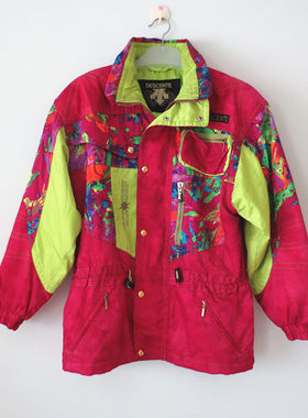 vintage古着滑雪服嘻哈外贸棉衣