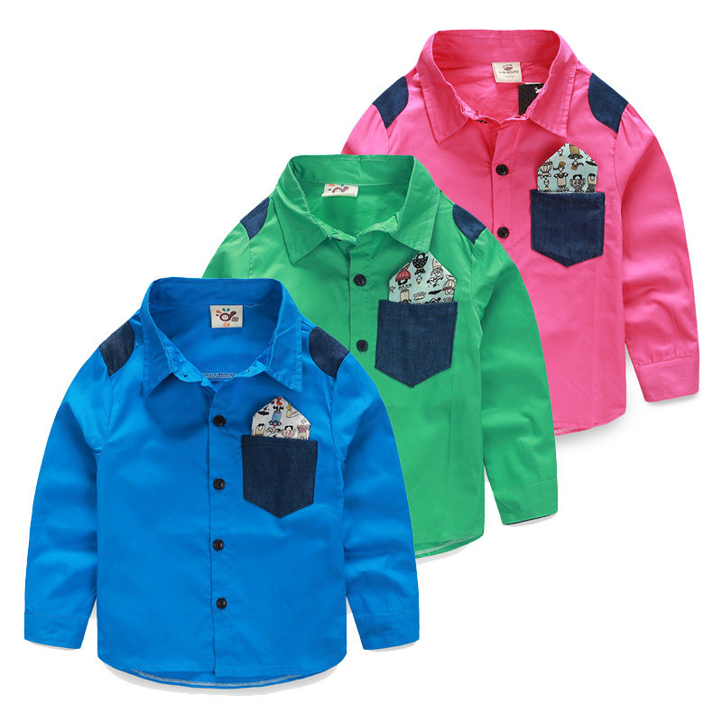 Chemise garcon à manche longue - Ref 2081900 Image 1