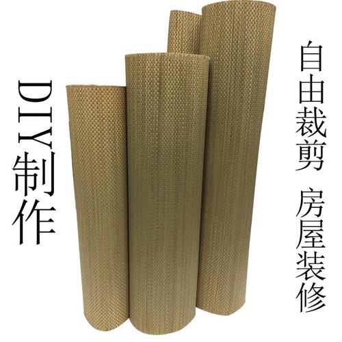diy装修吊顶手工阳台草凉席