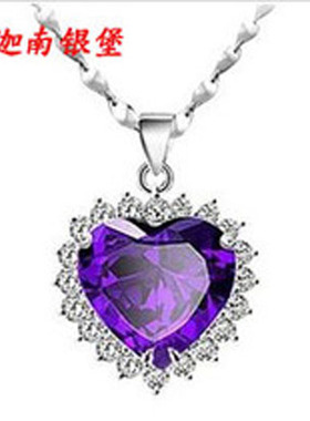 纯银水晶日韩风女士学生老婆项链