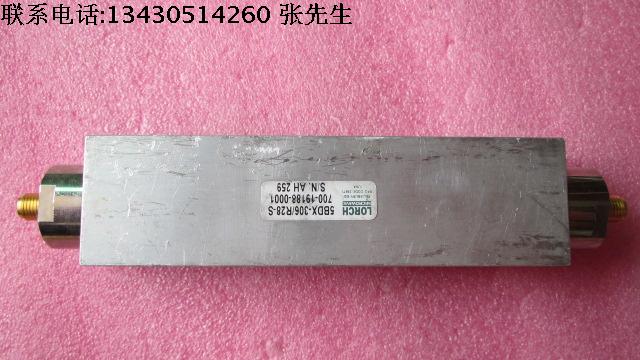 LORCH 进口 5BDX-306/R28-S 306MHz SMA母 RF 射频微波同轴带通滤波器   质量包好，包能用  可提供详细测试图 品牌：LORCH 型号：5BDX-306/R28-S 中心频率：306MHz 3dB带宽：28MHz  有测试图 接头：SMA F