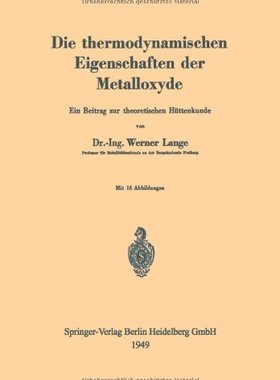 【预订】Die Thermodynamischen Eigenschaften ...