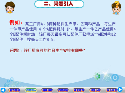 Flash制作高中数学多媒体大赛课件——简单的线性规划问题
