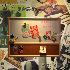 45*60 白板 软木板 组合展板 信息留言告示墙 装饰背景墙 布告栏