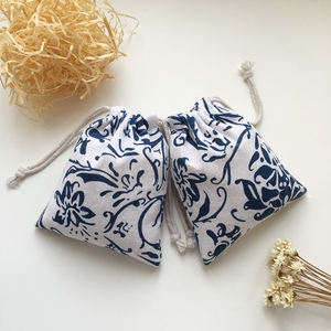 定制透气性好棉麻布袋 抽绳束口空袋子端午节随身驱蚊包麻布袋子