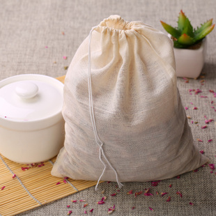 50个装大号20*25cm棉质纱布袋中药凉茶煎药袋热敷隔渣泡酒煲汤袋