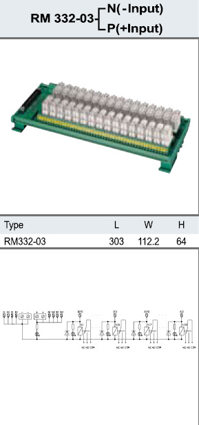 台湾町洋 继电器模组 RM332-03