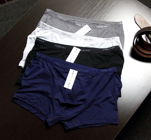 不易变形小腰头 平角内裤 男士 木代尔男式 四角内裤 莫代尔内裤