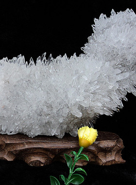 鳌犷天然 白水晶簇 白水晶柱 摆件190*220mm 1.6kg