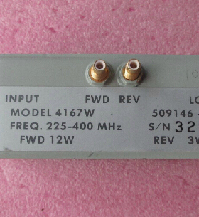 Coaxial Dynamics 4167W 225-400MHz 12W TNC SMC 定向功率检波器