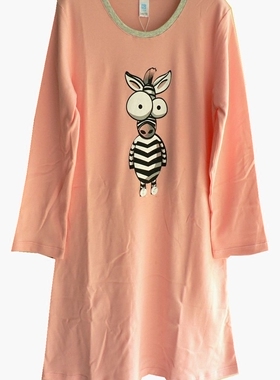 久岁伴儿童家居服少女睡衣 女童纯棉圆领全棉睡衣家居服睡裙23353