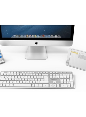 美国Kanex无线蓝牙键盘全尺寸带数字键多设备同时连接支持蓝牙30.