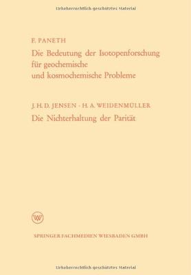 【预售】Die Bedeutung Der Isotopenforschung Fur Geoche...