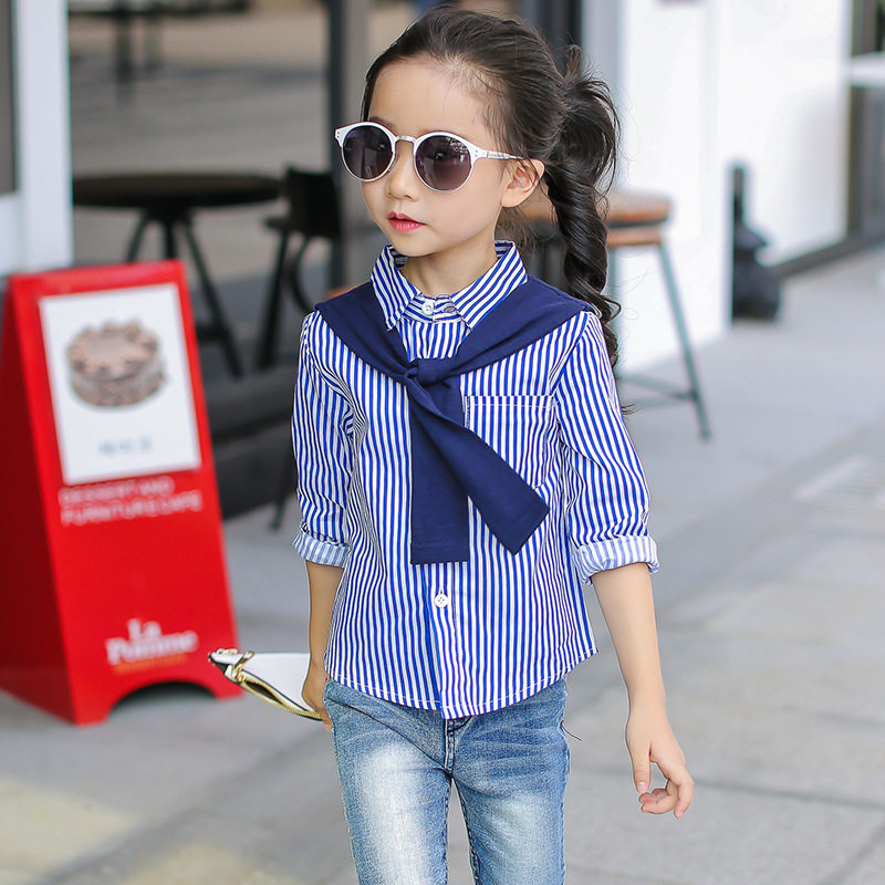 Chemise fille à manche longue - Ref 2088438 Image 1