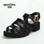 Meet real cowhide with Roman Westlink/West wind women's sandals