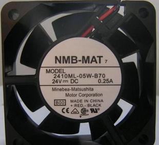 2410ML 6025 05W B70 0.25A大风量双滚珠风扇 原装 24V NMB