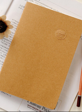 本木生活A5B5牛皮软抄笔记本子复古本子简约ins风文艺精致学生用