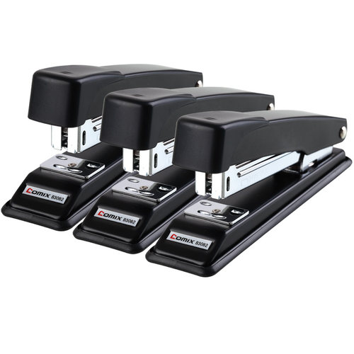 齐心B3082精致耐用订书机订书器办公学生用装订器装订机正品