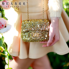 Baodan women shoulder big rag doll 2015 new ladies fashion little pink bag of wild light diagonal bag