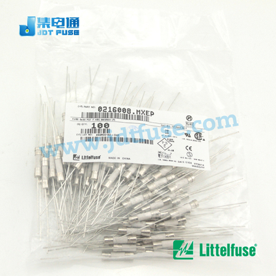 littelfuse力特陶瓷保险丝5*20快断0216008.MXEP F8A保险管带引线