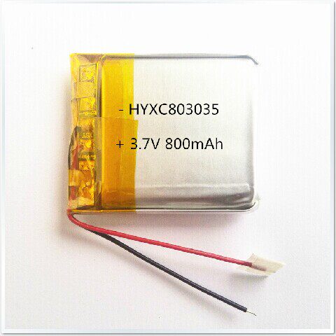 3.7V聚合物锂电池803035 800MAH MP3 MP4 摄像机 行车记录仪