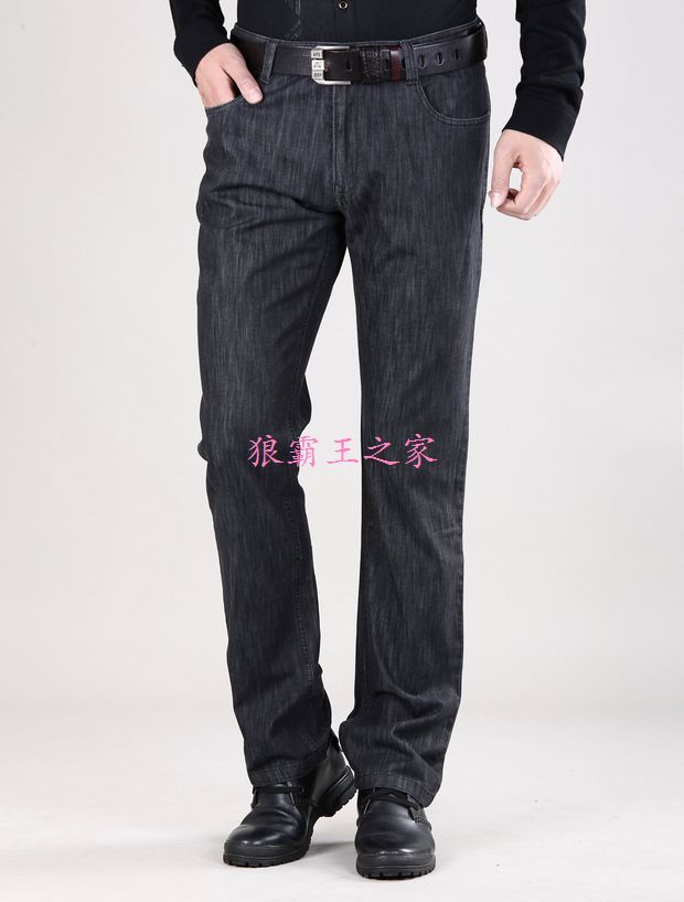 4劲B正品直筒型牛仔裤子春夏黑灰色时尚折扣男式男装款修身双十二