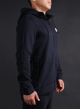Nike/耐克正品男款新款长袖连帽运动休闲防风针织夹克外套 804853