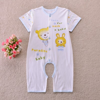 夏季婴儿爬服半袖大码连体衣