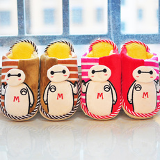 Pantoufles enfants en suède pour hiver - semelle plastique - Ref 987022 Image 8