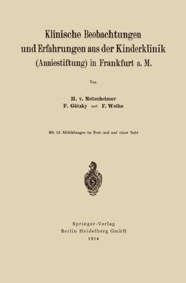 【预订】Klinische Beobachtungen Und Erfahrun...