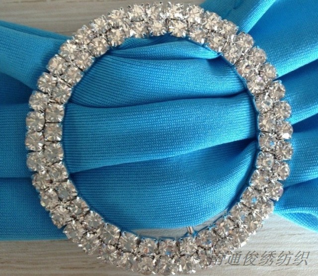 金属水钻婚庆风椅背花