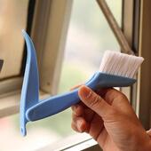 槽刷 日式 百叶窗槽沟清洁刷 折叠柄槽沟清洁刷 带脏物刮 KM595