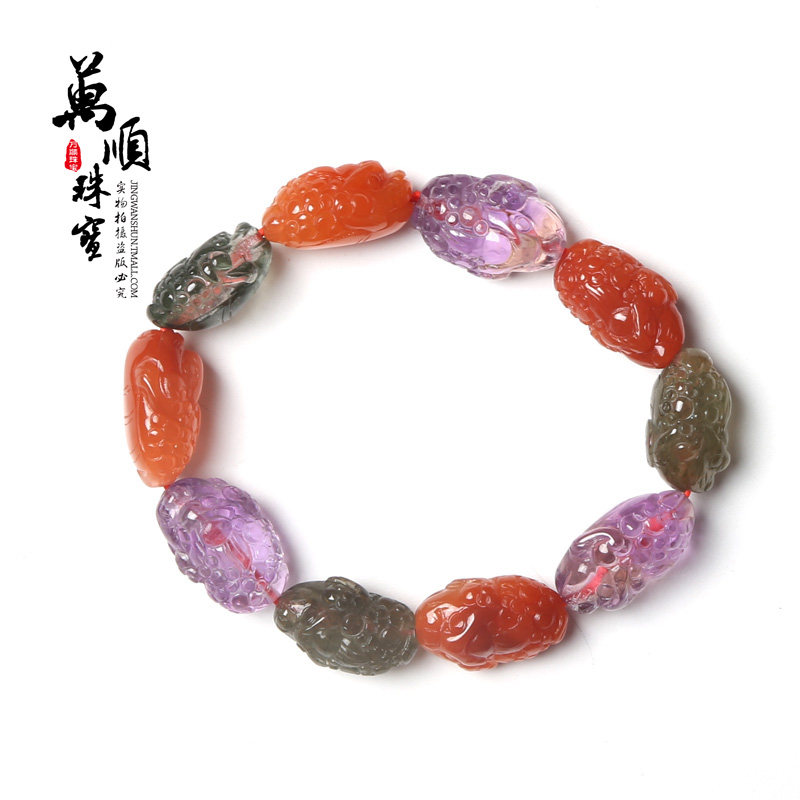 天然水晶金蟾男女款生日礼物佛头