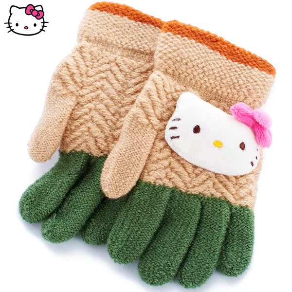 Gants pour fille HELLO KITTY en acrylique - Ref 2150326 Image 4