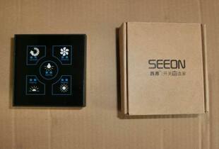 ABS智能触摸触控浴霸开关86型卫生间风暖通用防水五合一5开开关